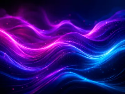 Neon hullámzó absztrakt fényes egérpad