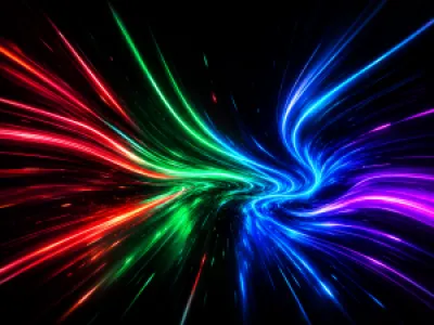 Színes neon fényhullám egérpad
