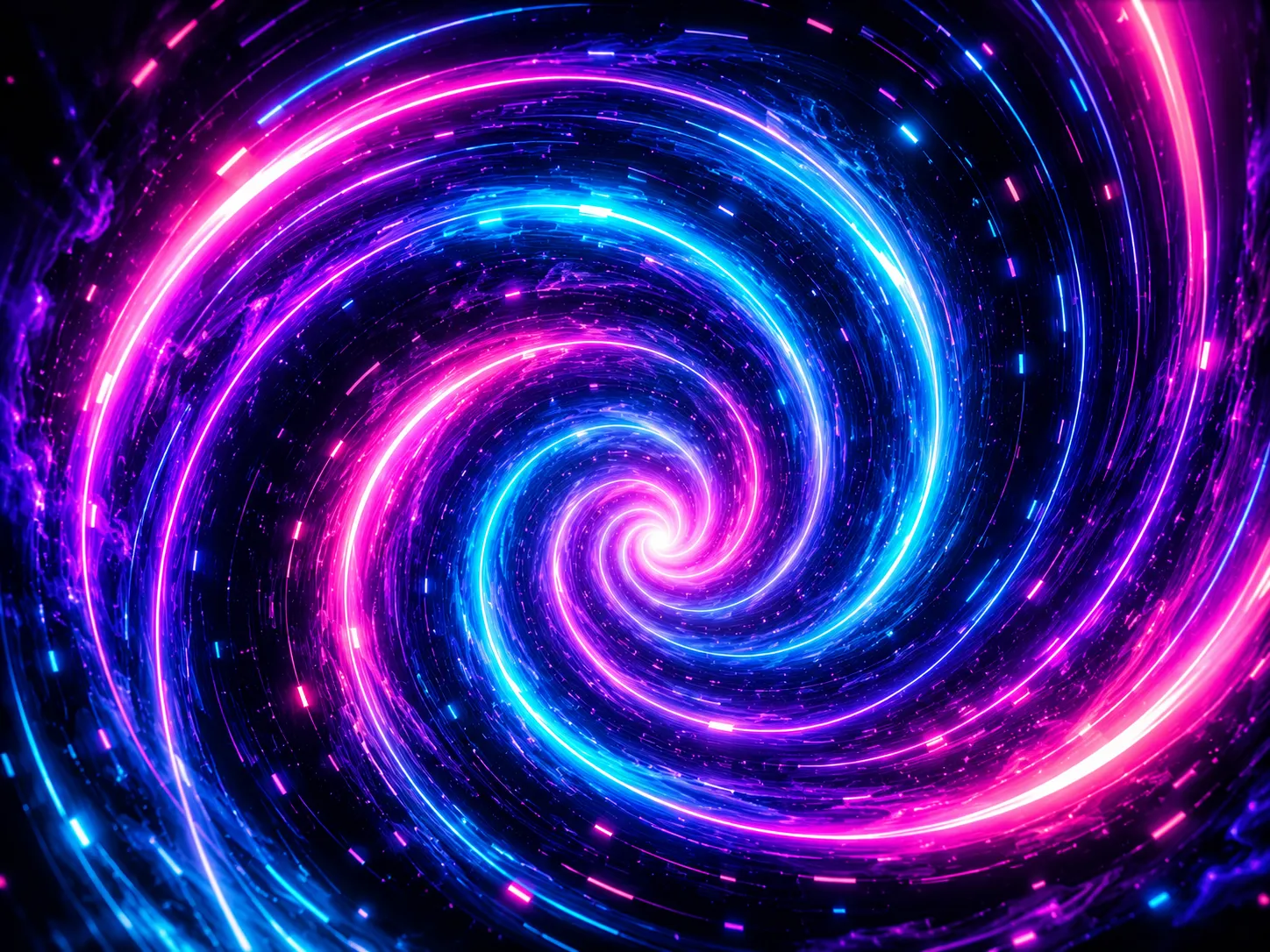 Neon spirál fényhatás digitális művészet egérpad