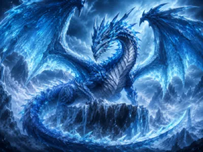 Jégsárkány fantasy egérpad